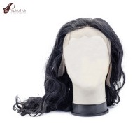 Natural Wavy Glueless Front Lace Filipino Human Hair Wig