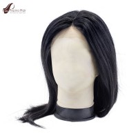 Natural Straight Glueless Front Lace Natural Hair Wig