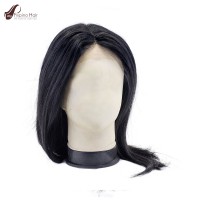 Natural Straight Glueless Front Lace Filipino Human Hair Wig