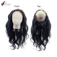 Natural Wavy 360 Lace Filipino Human Hair Frontal