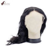 Natural Slightly Wavy Glueless Front Lace Filipino Virgin Hair Wig